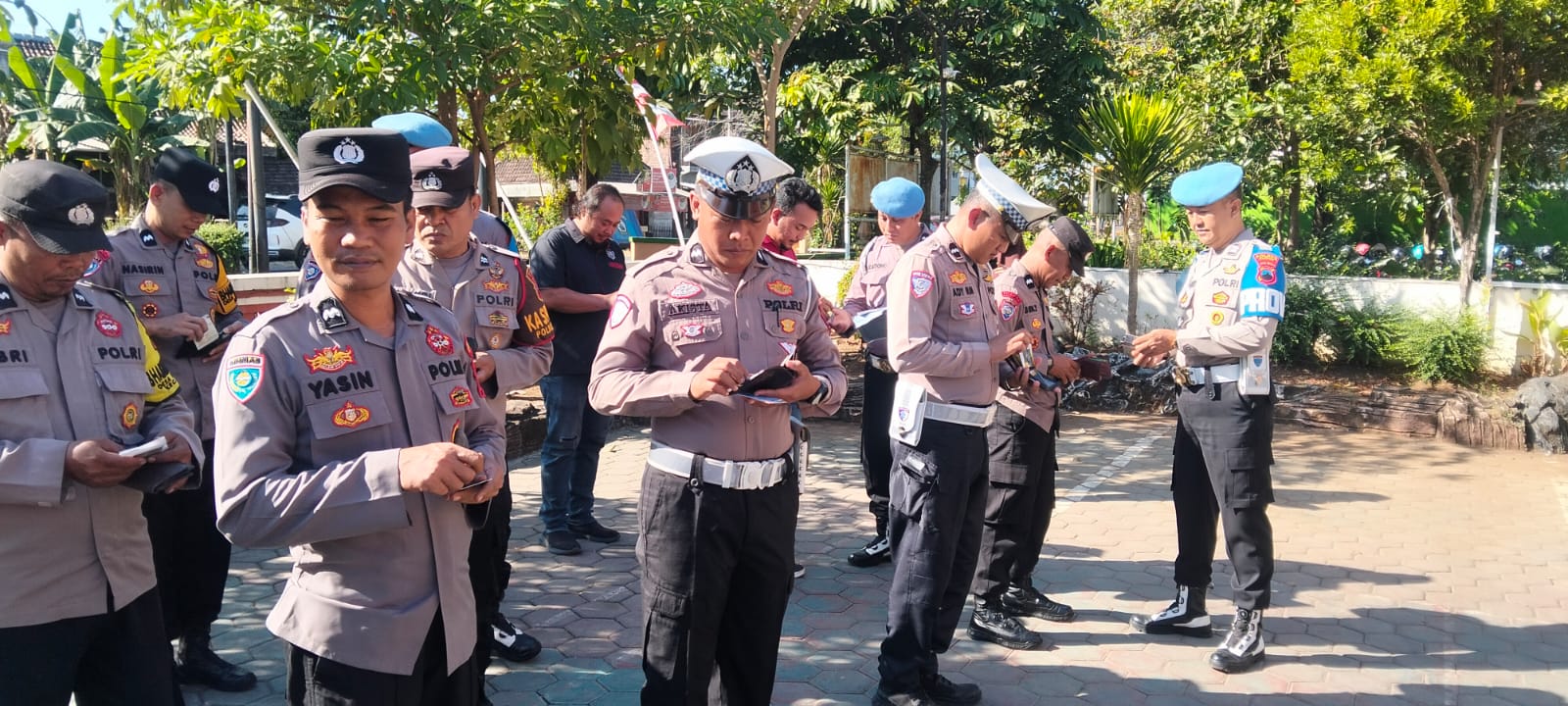 Tingkatkan Disiplin Personel, Sipropam Polres Kudus Gelar Pemeriksaan Gaktiblin